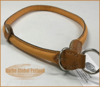 Zughalsband Leder 12mm/53-75cm hellbraun